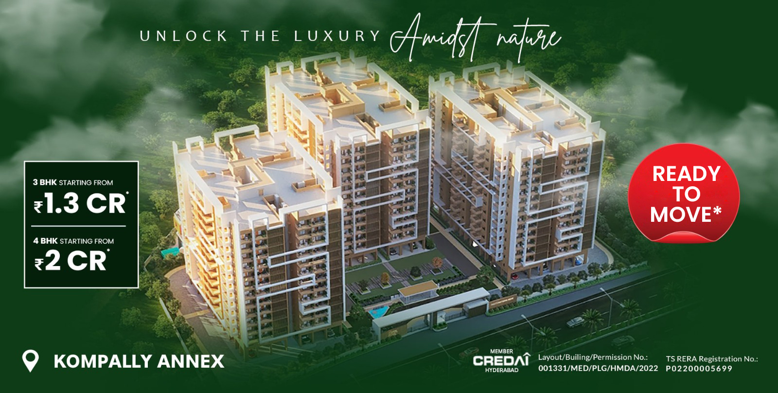 3 and 4 BHK Premium Gated Community